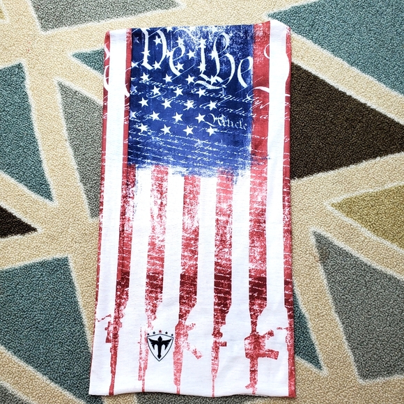 46) ALPHA DEFENSE "We The People" Face Shield - Picture 2 of 6